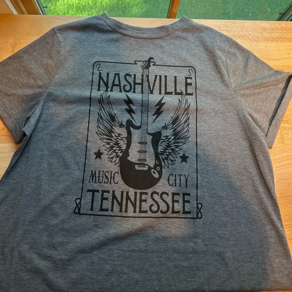 Gray Nashville Music City T-Shirt